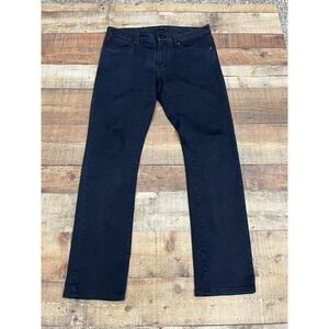 Men's John Varvatos Bowery Slim Straight Jean Black Sz 32 (2011)
